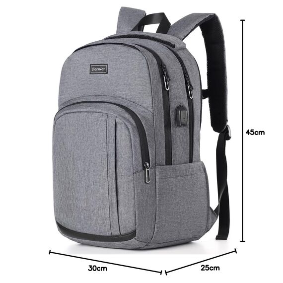 YIORMIOR Schulrucksack Jungen Mädchen Teenager, Rucksack Schule Laptop Rucksack für Herren Damen Daypacks für 15.6 Zoll Laptop Business Rucksack mit USB Ladeanschluss 35L