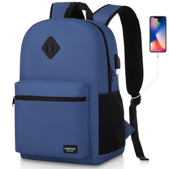 YAMTION 17,3 Zoll Schulrucksack Jungen Teenager Rucksack Herren,Schultasche Schulranzen Rucksack Schule mit Laptopfach für Universität Städtetrip Studium