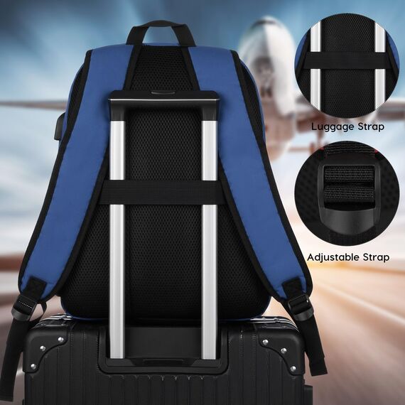 YAMTION 17,3 Zoll Schulrucksack Jungen Teenager Rucksack Herren,Schultasche Schulranzen Rucksack Schule mit Laptopfach für Universität Städtetrip Studium