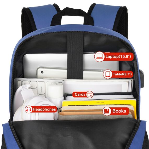 YAMTION Schulrucksack Jungen Teenager Rucksack Herren,Schultasche Schulranzen Rucksack Schule mit 15,6 Zoll Laptopfach für Universität Städtetrip Studium