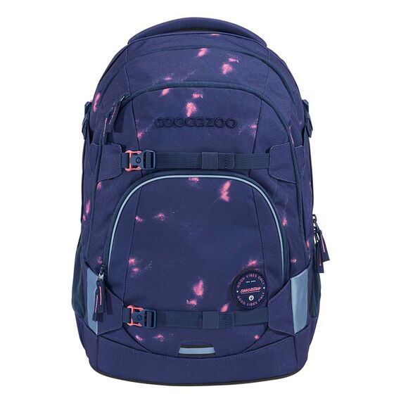 coocazoo Schulrucksack Mate „Arctic Midnight”, lila-rosa, ergonomischer & anpassbarer Tornister, höhen- & größenverstellbar, mit Brustgurt & Hüftgurt, ab der 3. Klasse