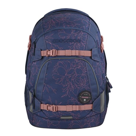 coocazoo Schulrucksack Mate „Sweet Rose”, lila-rosa, ergonomischer & anpassbarer Tornister, höhen- & größenverstellbar, mit Brustgurt & Hüftgurt, ab der 3. Klasse