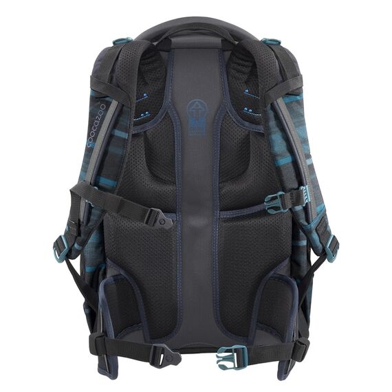 coocazoo Schulrucksack Mate „Urban Line”, blau-grau, ergonomischer & anpassbarer Tornister, höhen- & größenverstellbar, mit Brustgurt & Hüftgurt, ab der 3. Klasse