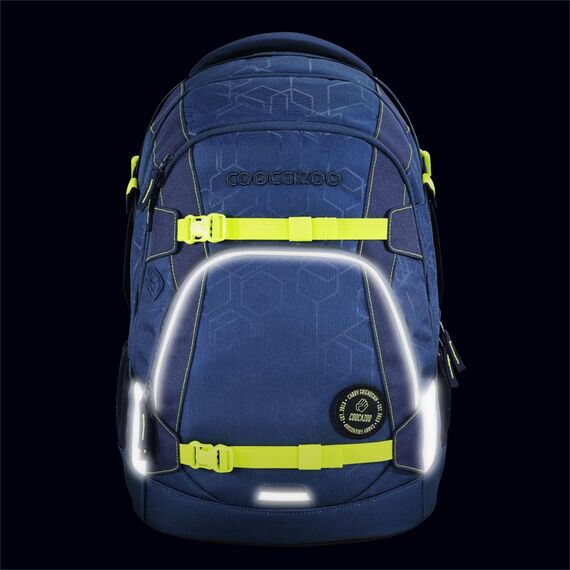 Coocazoo Schulrucksack MATE „Blue Bash”, blau, ergonomischer & anpassbarer Tornister, höhen- & größenverstellbar, mit Brustgurt & Hüftgurt, ab der 3. Klasse