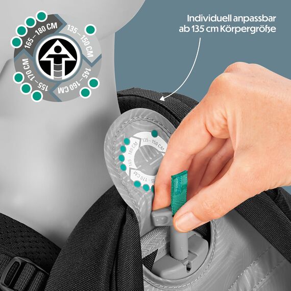 coocazoo Schulrucksack Mate „Reflective Splash”,schwarz-grau, reflektierend, ergonomischer & anpassbarer Tornister, höhen- & größenverstellbar, mit Brustgurt & Hüftgurt, ab der 3. Klasse