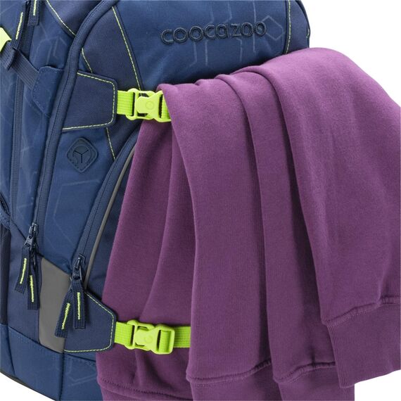 Coocazoo Schulrucksack MATE „Blue Bash”, blau, ergonomischer & anpassbarer Tornister, höhen- & größenverstellbar, mit Brustgurt & Hüftgurt, ab der 3. Klasse
