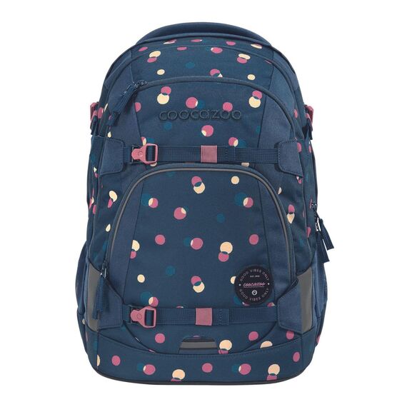 coocazoo Schulrucksack Mate „Bubble Dreams”, blau, ergonomischer & anpassbarer Tornister, höhen- & größenverstellbar, mit Brustgurt & Hüftgurt, ab der 3. Klasse