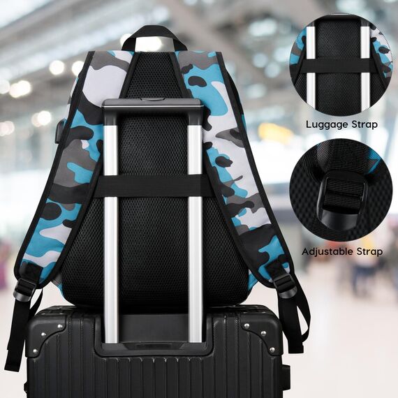 YAMTION Schulrucksack Jungen Teenager Rucksack Laptop Herren,Schulranzen Schultasche für Uni Universität Büro Studium Schule