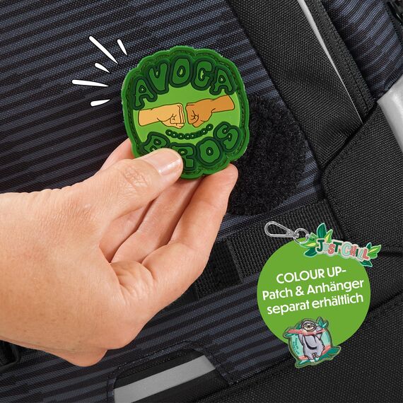 coocazoo Schulrucksack Mate „Dark Mission”, schwarz-grau, ergonomischer & anpassbarer Tornister, höhen- & größenverstellbar, mit Brustgurt & Hüftgurt, ab der 3. Klasse