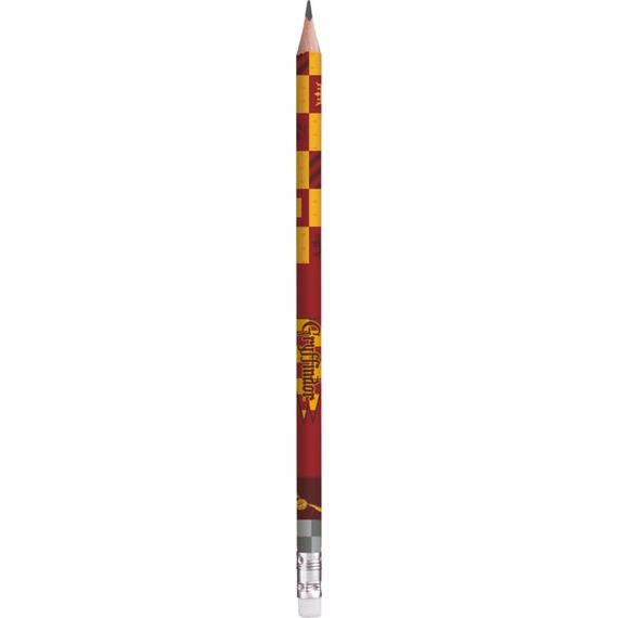 Maped - Gryffindor 4-teiliges Schreibwaren-Set – 1 transparentes Lineal 15 cm + 1 Anspitzer, 1 Loch + 1 Radiergummi + 1 Bleistift HB – Offizielles Lizenzprodukt von Harry Potter