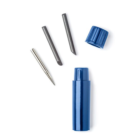 STAEDTLER Mars Comfort 552 01 Zirkel, Schnellverstellzirkel, auswechselbare Nadel, Schenkel abknickbar, Durchmesser Zeichenkreis: 350 mm, Länge: 170 mm, Farbe: blau, silber, Klappdeckeletui