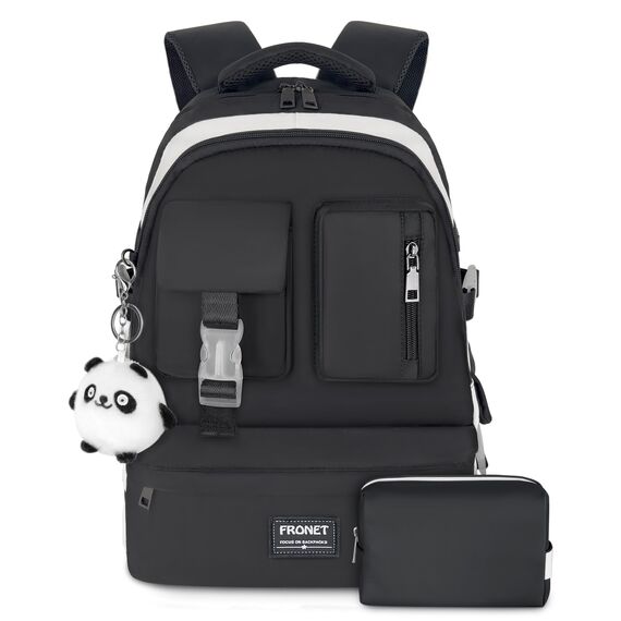 Schulrucksack Mädchen Teenager Rucksack Tagesrucksack Damen 16 Zoll Laptop-Rucksäcke Wasserdicht Daypack, 5-10 klasse 10 11 12 13-22 Jahre Schulranzen Schultaschen Set für Schule School Bags Backpack