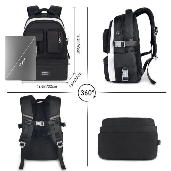 Schulrucksack Mädchen Teenager Rucksack Tagesrucksack Damen 16 Zoll Laptop-Rucksäcke Wasserdicht Daypack, 5-10 klasse 10 11 12 13-22 Jahre Schulranzen Schultaschen Set für Schule School Bags Backpack