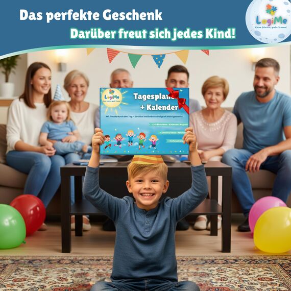 ????????????????????????® Tagesplaner mit Kalender [241 MAGNETE] - Montessori Routine Planer Kinder - Kinderkalender & Tagesplan magnetisch - Aufgabentafel Aufgabenplaner Routineplaner - Tagesablauf Routinen Plan
