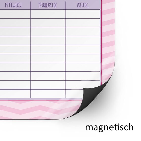 Meerjungfrau Stundenplan I DIN A4 magnetisch I dv613