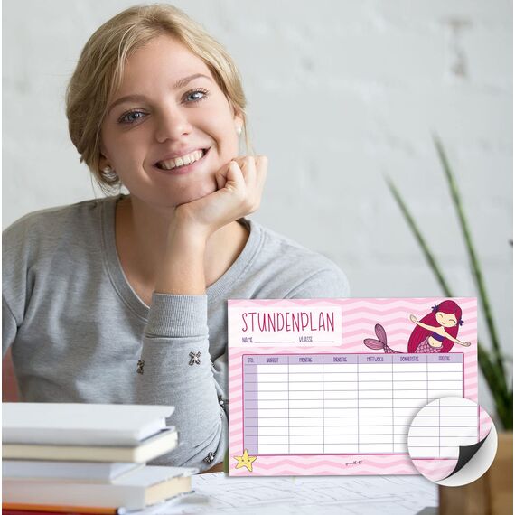 Meerjungfrau Stundenplan I DIN A4 magnetisch I dv613