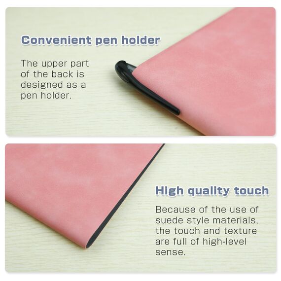 NEWYES Mini Whiteboard A5, Abwischbares Memoboard, Tragbares Whiteboards mit 3 Farbstiften, Geeignet für das Festhalten von Besprechungsnotizen, Einkaufslisten, Haushaltsplan und To-Do-Listen, Rosa