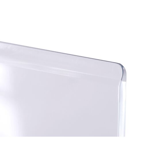 MAUL Buchstütze aus Acryl (2er Pack) 10x10x13cm | Bücherhalter, Organzier für Kinder, Bücher, Büro, Regal | Bücherstütze im stilvollen Acryl Design | möbelschonender Buchhalter | Glasklar