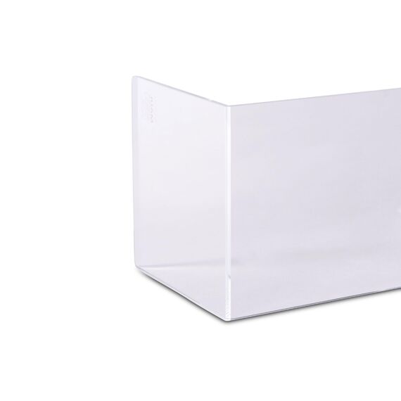 MAUL Buchstütze aus Acryl (2er Pack) 16x15x21cm | Bücherhalter, Organzier für Kinder, Bücher, Büro, Regal | Bücherstütze im stilvollen Acryl Design | möbelschonender Buchhalter | Glasklar