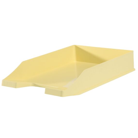 HAN 1027 Briefablage Klassik, Schreibtisch Organizer, Bürobedarf, Ablagefächer, Büromaterial, Briefkorb, Dokumentenablage, bis Format A4/C4 (Klassisch, Modern, Pastellgelb, 10 Briefablagen)