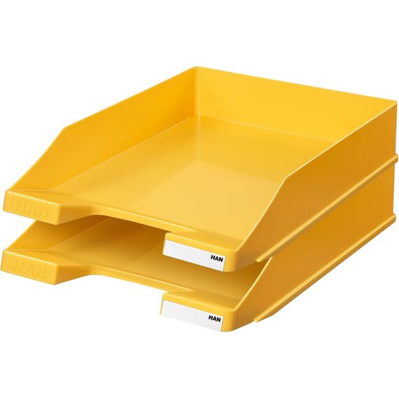 HAN 1027 Briefablage Klassik, Schreibtisch Organizer, Bürobedarf, Ablagefächer, Büromaterial, Briefkorb, Dokumentenablage, bis Format A4/C4 (Trend Colours, Edition 1 Sortierung, 10 Briefablagen)