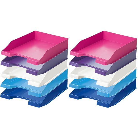 HAN 1027 Briefablage Klassik, Schreibtisch Organizer, Bürobedarf, Ablagefächer, Büromaterial, Briefkorb, Dokumentenablage, bis Format A4/C4 (Trend Colours, Edition 2 Sortierung, 10 Briefablagen)