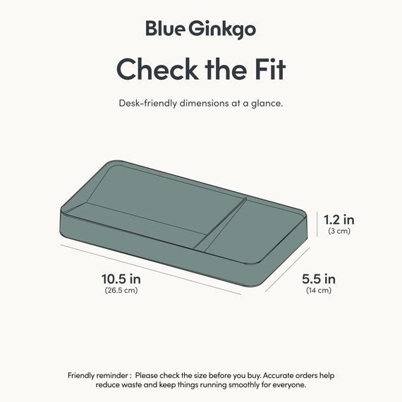 BLUE GINKGO Schreibtischablage – Organizer aus Korea für Notizen, Stifte, Bleistifte und Accessoires (Beidseitig, Grün)