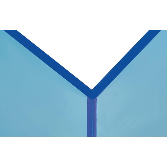 MAUL Buchstütze aus Acryl (2er Pack) 10x10x13cm | Bücherhalter, Organzier für Kinder, Bücher, Büro, Regal | Bücherstütze im stilvollen Acryl Design | möbelschonender Buchhalter | Blau