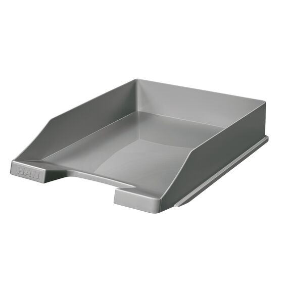 HAN Briefablage Klassik, 20 STÜCK Schreibtisch Organizer, Bürobedarf, Ablagefächer, Büromaterial, Briefkorb, Dokumentenablage, bis Format A4/C4, 1027-X-191, dunkelgrau