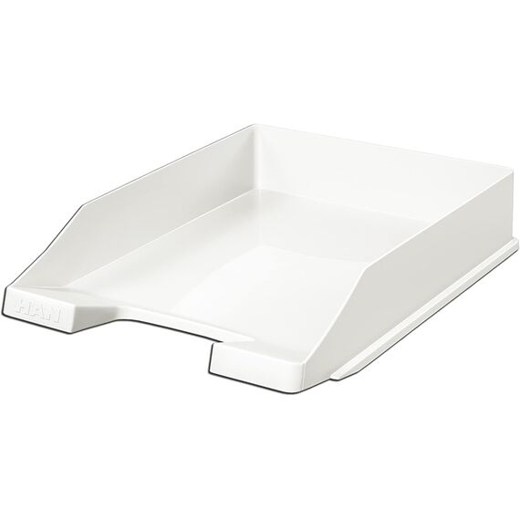 HAN 1027 Briefablage Klassik, Schreibtisch Organizer, Bürobedarf, Ablagefächer, Büromaterial, Briefkorb, Dokumentenablage, bis Format A4/C4 (Klassisch, Weiß, 10 Briefablagen)