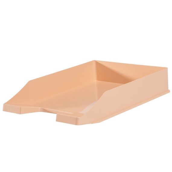 HAN 1027 Briefablage Klassik, Schreibtisch Organizer, Bürobedarf, Ablagefächer, Büromaterial, Briefkorb, Dokumentenablage, bis Format A4/C4 (Klassisch, Modern, Pastellorange, 10 Briefablagen)