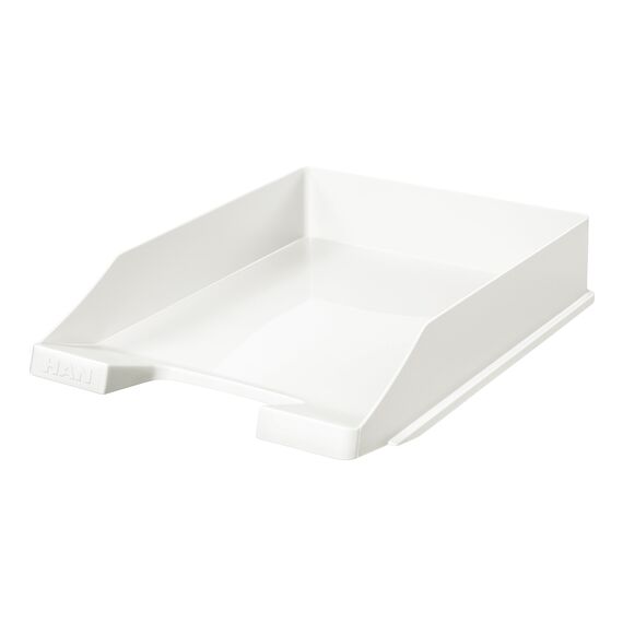 HAN 1027 Briefablage Klassik, Schreibtisch Organizer, Bürobedarf, Ablagefächer, Büromaterial, Briefkorb, Dokumentenablage, bis Format A4/C4 (Klassisch, Weiß, 10 Briefablagen)