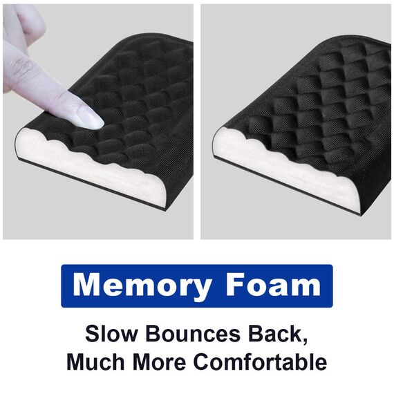 Vaydeer Handballenauflage für Maus Handgelenkauflage Ergonomische Memory Foam Wrist Rest Handauflage für Büro und Spiele - Schwarz