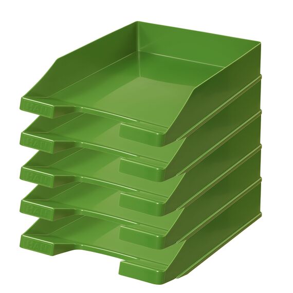 HAN 1027 Briefablage Klassik, Schreibtisch Organizer, Bürobedarf, Ablagefächer, Büromaterial, Briefkorb, Dokumentenablage, bis Format A4/C4 (Klassisch, Grün, 10 Briefablagen)