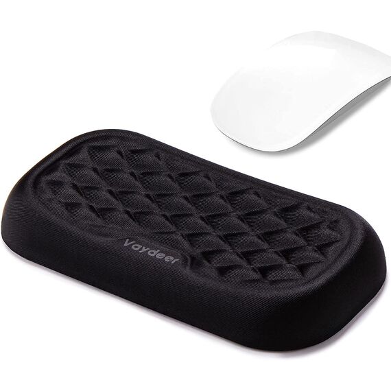 Vaydeer Handballenauflage für Maus Handgelenkauflage Ergonomische Memory Foam Wrist Rest Handauflage für Büro und Spiele - Schwarz