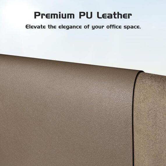 Aothia Schreibtischunterlage,PU-Leder-Schreibtischmatte,Mauspad,Rutschfester Schreibtischschutz,wasserdichter Schreibtisch-Schreibblock für Büro und Zuhause (80x40cm,Kaffee)