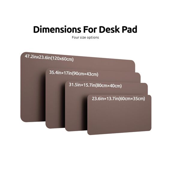 YSAGi Schreibtischunterlage 80x40cm, Premium Leder Mauspad XXL, Rutschfeste Tischunterlage Schreibunterlage, Multifunktionales Office Mousepad Schreibtisch Zubehör für Büro & Homeoffice (Schokolade)