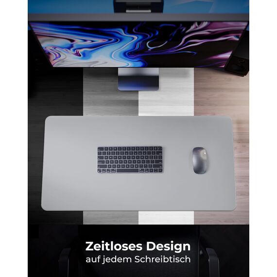 MYMIND® Schreibtischunterlage [Rutschfest] 80x40cm - Premium PU-Leder XXL Mauspad - Schreibunterlage für Homeoffice - Schreibtisch Unterlagenmatte wasserfest - Desk Mat - Schreibtisch Unterlage Büro