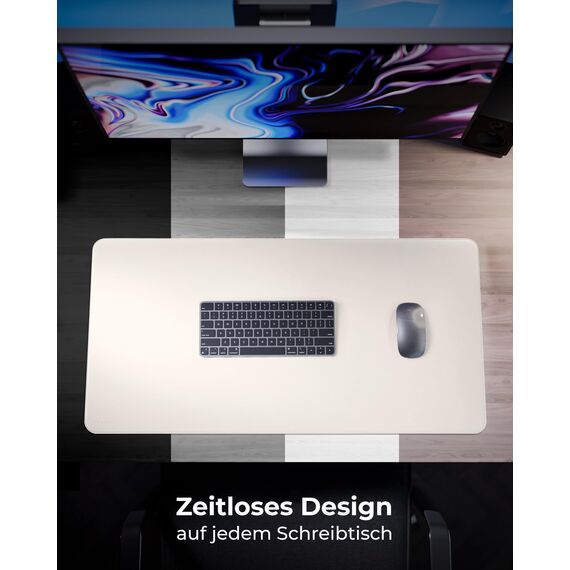 MYMIND® Schreibtischunterlage [Rutschfest] 80x40cm - Premium PU-Leder XXL Mauspad - Schreibunterlage für Homeoffice - Schreibtisch Unterlagenmatte wasserfest - Desk Mat - Schreibtisch Unterlage Büro