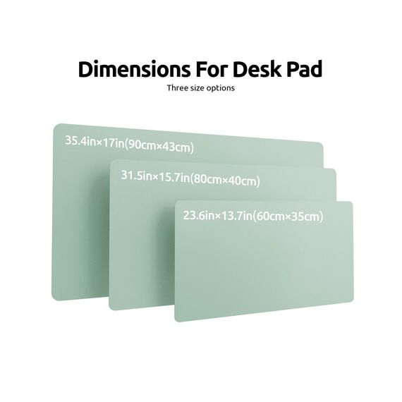 YSAGi Schreibtischunterlage 60x35cm, Premium Leder Mauspad XXL, Rutschfeste Tischunterlage Schreibunterlage, Multifunktionales Office Mousepad Schreibtisch Zubehör für Büro & Homeoffice (Mintgrün)