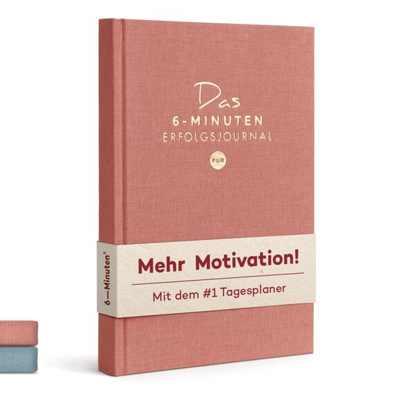 6-Minuten Tagebuch Erfolgsjournal PUR - Der #1 Tagesplaner für mehr Motivation & Erfolg - Undatiertes Journal Buch - Mit Journaling gelassener & fokussierter Ziele erreichen