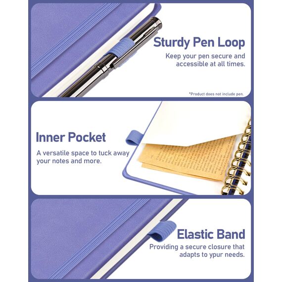 WEMATE Spiral Passwort buch mit alphabetischen Tabs, kleines Passwortbuch für Senioren, Internet-Passwort-Notizbuch Hardcover Passwort Manager Journal Logbuch A6 – 10.5 x 14.8 cm (Purpur)