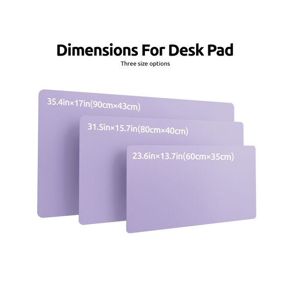 YSAGi Schreibtischunterlage 80x40cm, Premium Leder Mauspad XXL, Rutschfeste Tischunterlage Schreibunterlage, Multifunktionales Office Mousepad Schreibtisch Zubehör für Büro & Homeoffice (Lila)