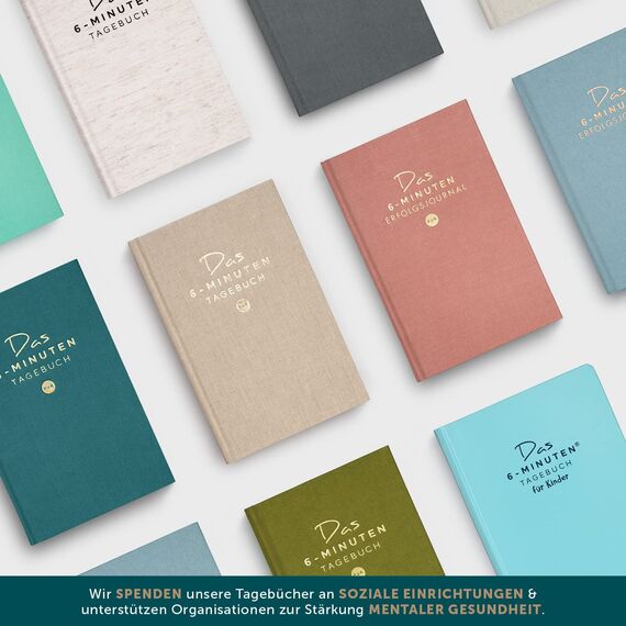 6-Minuten Erfolgsjournal – #1 Tagesplaner 2026 für Fokus & Motivation – Undatierter To Do Planer – Erfolgstagebuch für gelassene Zielerreichung