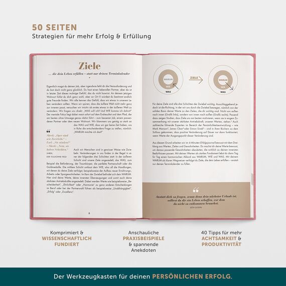 6-Minuten Tagebuch Erfolgsjournal PUR - Der #1 Tagesplaner für mehr Motivation & Erfolg - Undatiertes Journal Buch - Mit Journaling gelassener & fokussierter Ziele erreichen