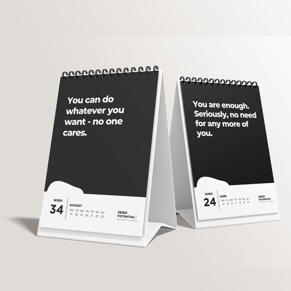 Demotivierender Kalender (Englisch, A6)