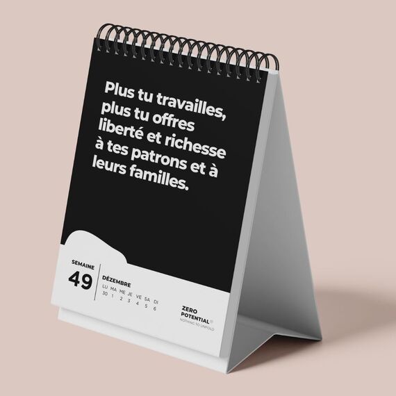 Demotivierender Kalender (Französisch, A6)