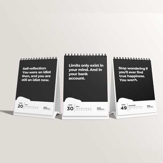 Demotivierender Kalender (Englisch, A6)