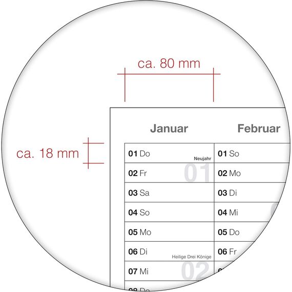 DIN B1 Wandkalender 2026 abwischbar – XXL Jahresplaner 100x70 cm, feucht korrigierbar, inkl. deutscher Beschriftung – großer Kalender für Büro, Schule & Zuhause – von Kalenderoutlet