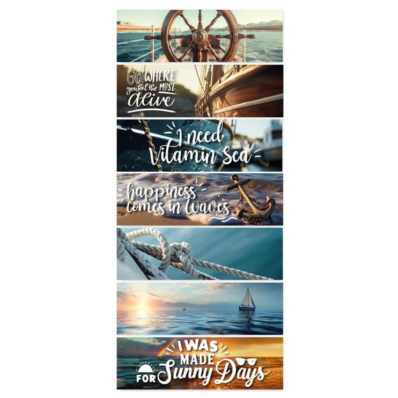 Timr 7 Ersatzmagnete für Edelstahl Tischkalender zum Aufstellen I Maritim I Geschenkidee I tr301